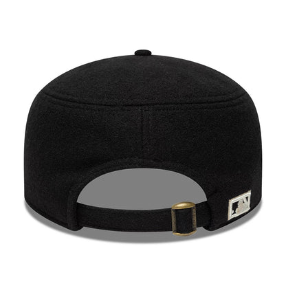 Pictured is this MLB Cooperstown Pin New York Yankees Pillbox Adjustable cap in black. 5