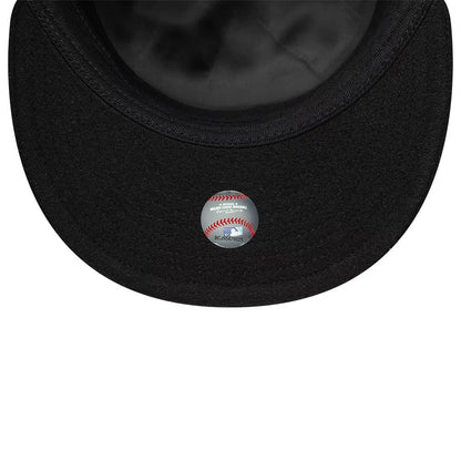 Pictured is this MLB Cooperstown Pin New York Yankees Pillbox Adjustable cap in black. 6