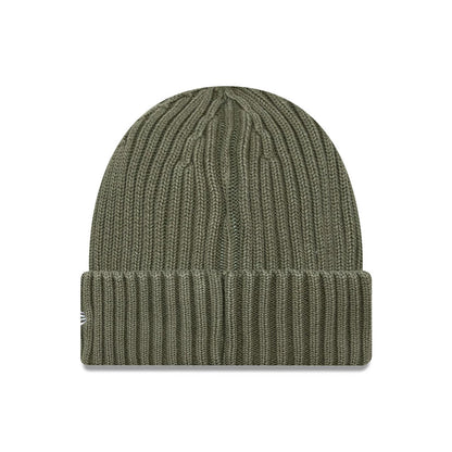 Pictured is this MLB Washed New York Yankees Cuff Knit Beanie hat in green. 2