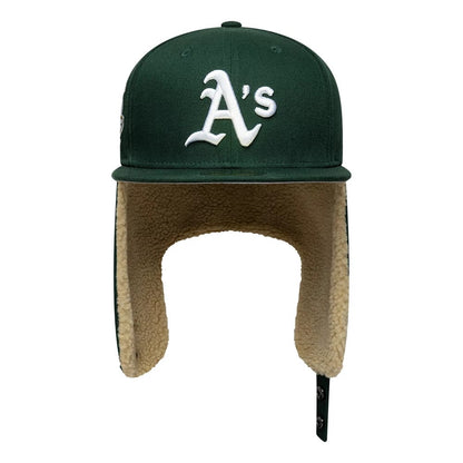 Pictured is this MLB World Series Athletics Dogear 59FIFTY Fitted cap in dark green. 4