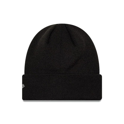 Pictured is this MLB Metallic Outline LA Dodgers Cuff Knit Beanie hat in black. 2