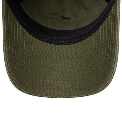 Pictured is this New Era Embossed 9TWENTY A-Frame cap in green. 5