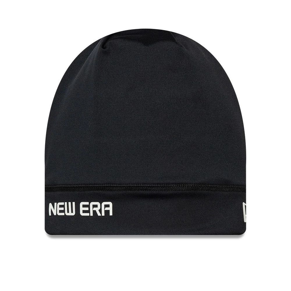 Pictured is this New Era Sport Skull Knit Beanie hat in black. 1