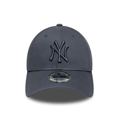 Pictured is this MLB League Essential New York Yankees 9FORTY cap in grey. 2