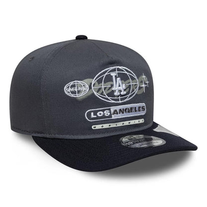 Pictured is this MLB Graphic LA Dodgers 19TWENTY cap in grey & black. 3