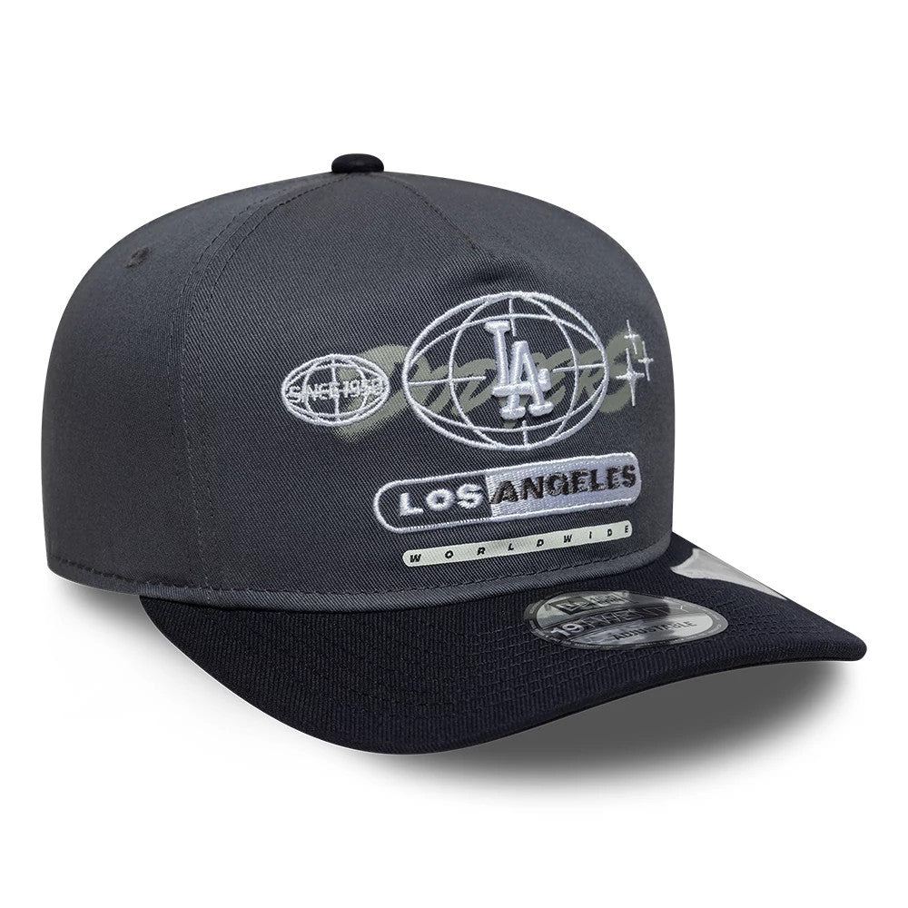 Pictured is this MLB Graphic LA Dodgers 19TWENTY cap in grey & black. 3