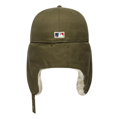 Pictured is this MLB Cotton Canvas New York Yankees Dogear 59FIFTY Fitted cap in dark green. 9