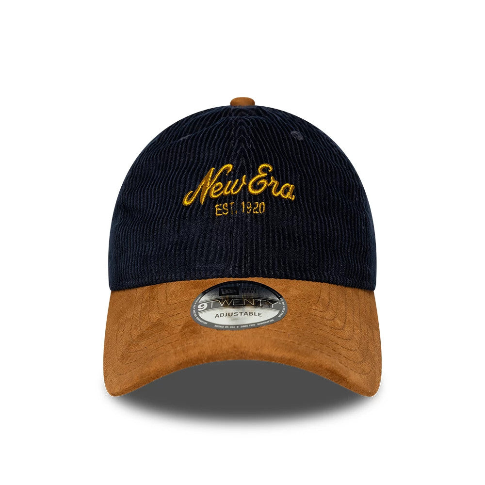 Pictured is this New Era Cord Mix 9TWENTY cap in navy & brown. 3
