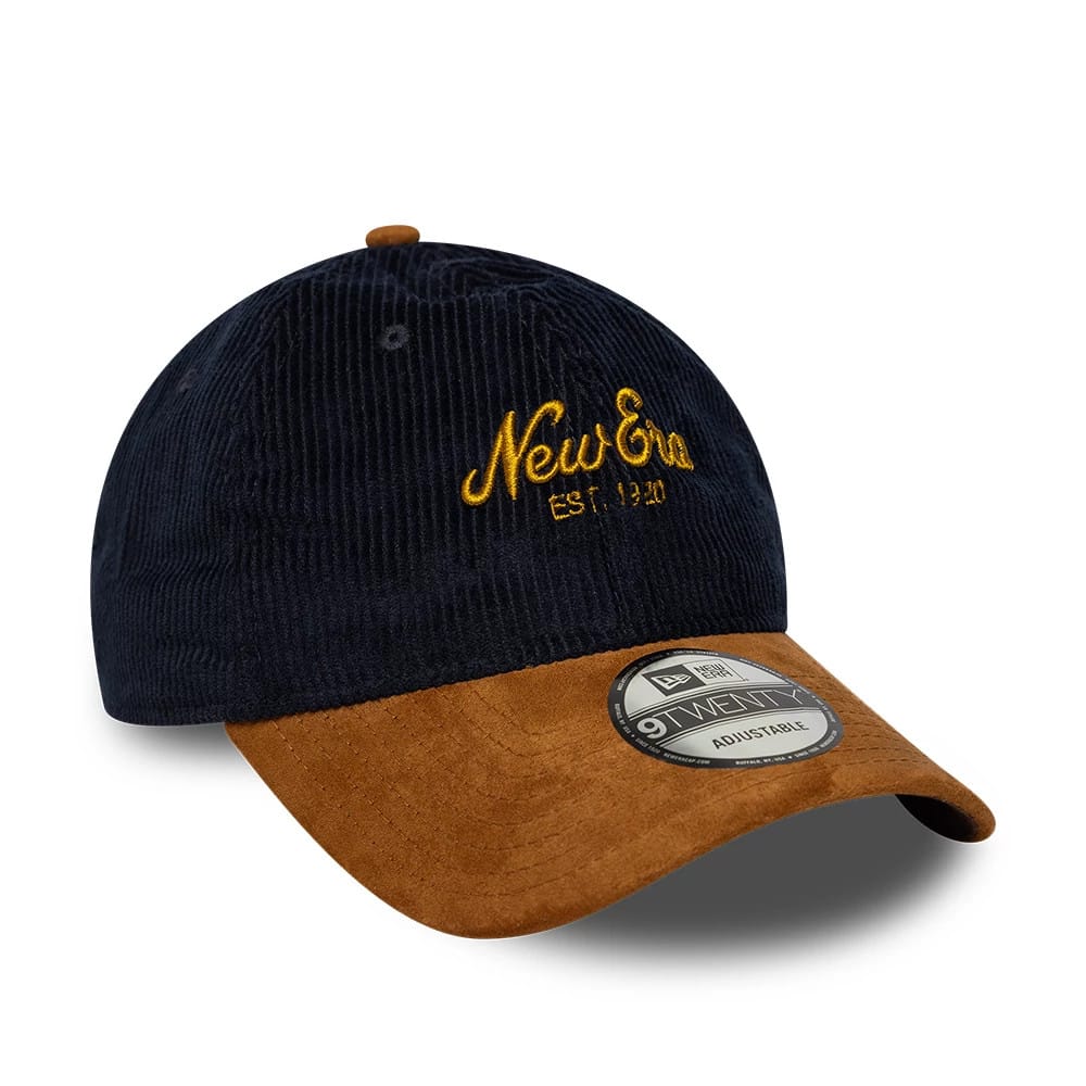 Pictured is this New Era Cord Mix 9TWENTY cap in brown. 2