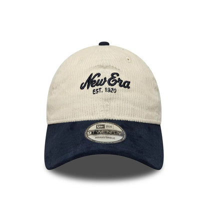 Pictured is this New Era Cord Mix 9TWENTY cap in cream. 2