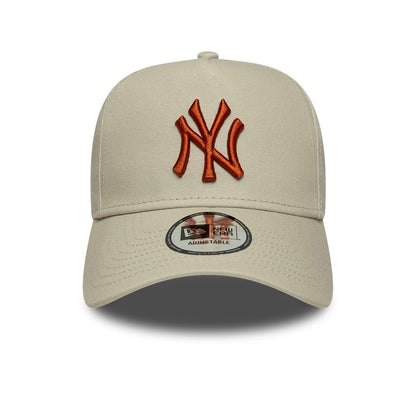 Pictured is this MLB League Essential New York Yankees 9FORTY E-Frame cap in cream. 2