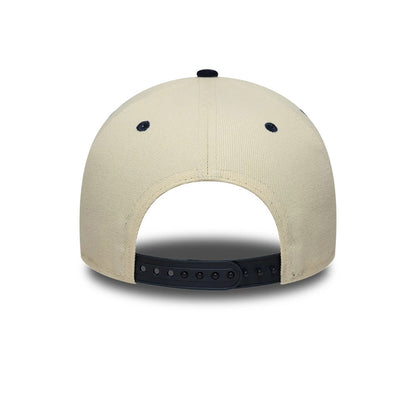 Pictured is this MLB Suede New York Yankees 9FORTY E-Frame cap in cream. 5