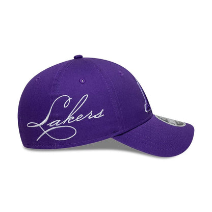Pictured is this NBA Side Script LA Lakers 9FORTY M-Crown cap in purple. 4