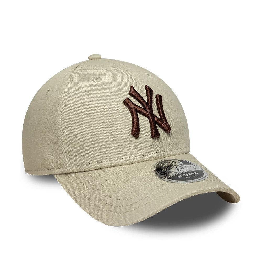 Pictured is this MLB New York Yankees 9FORTY M-Crown cap in cream. 3