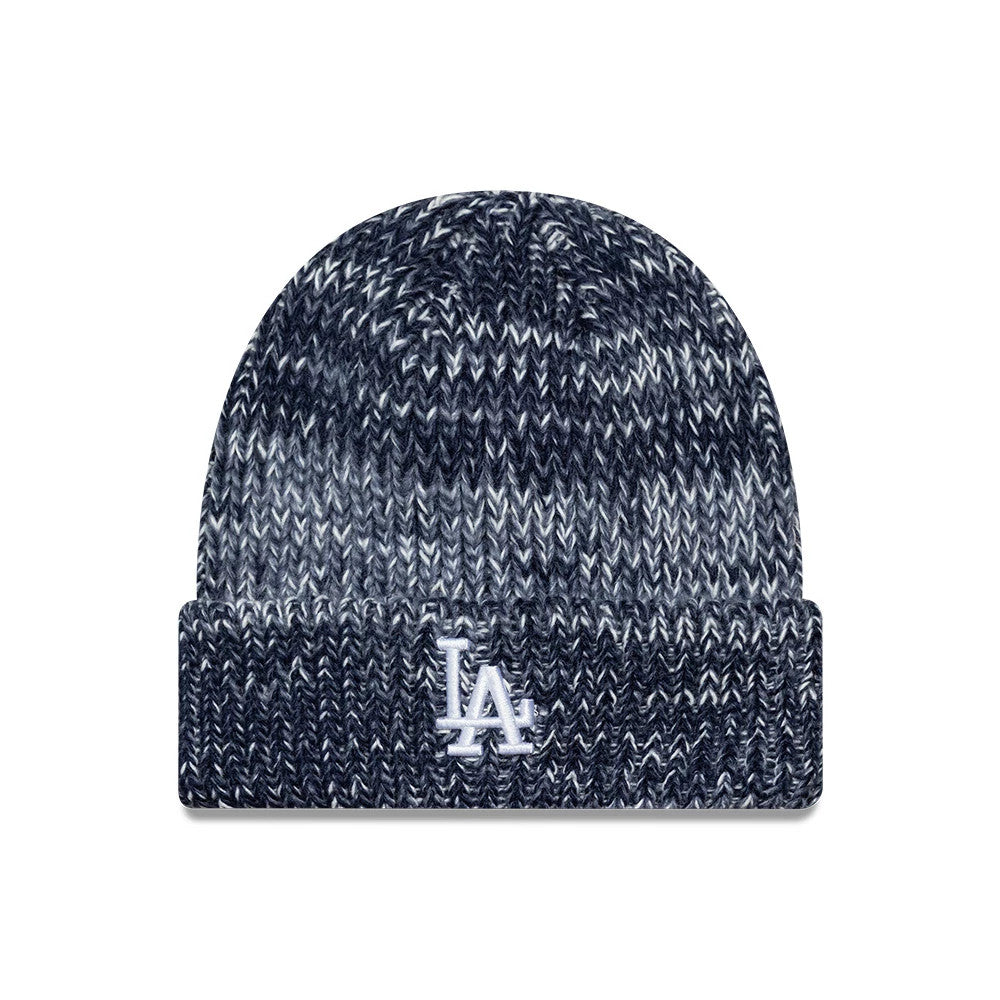Pictured is this MLB Chunky Knit LA Dodgers Cuff Knit Beanie hat in blue. 1