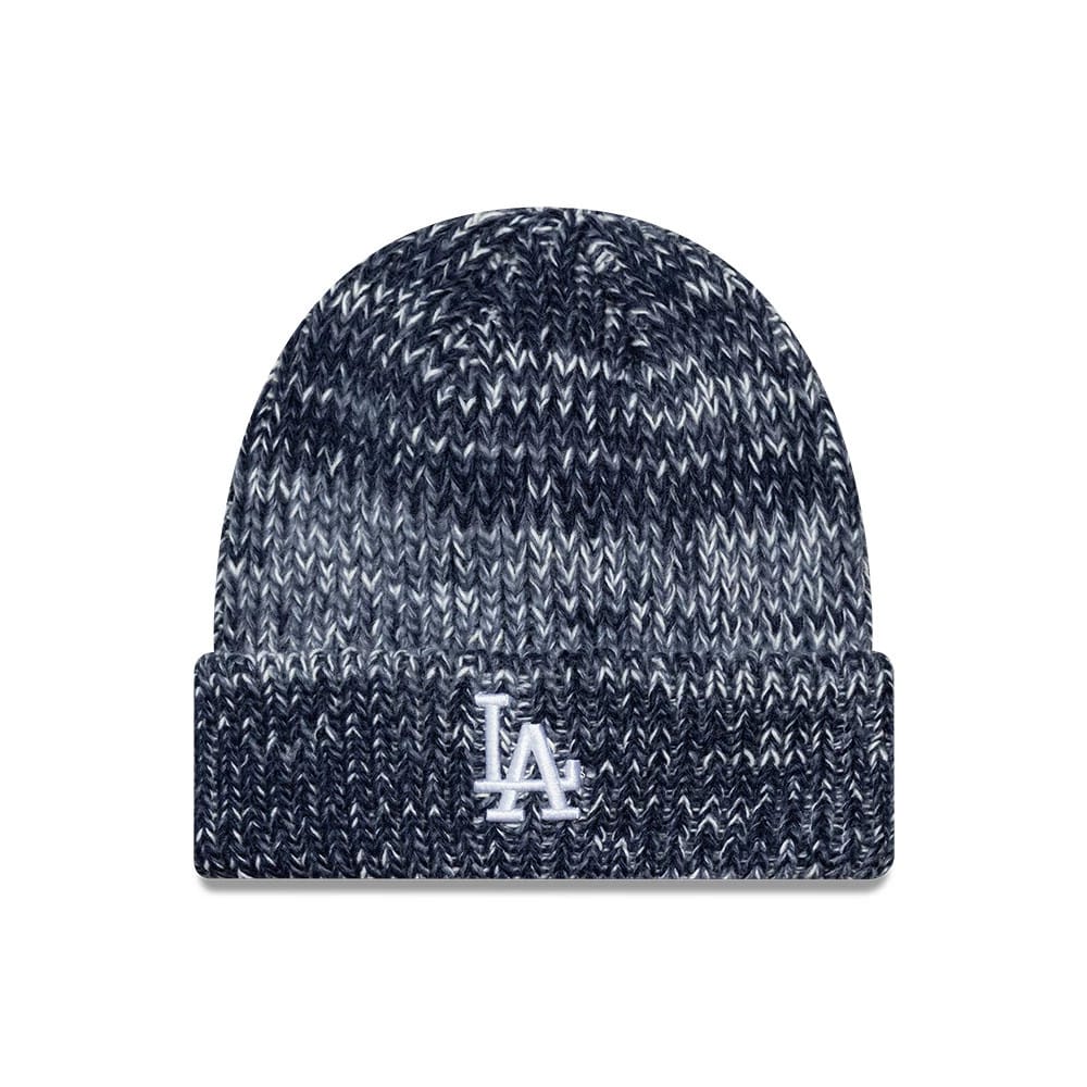 Pictured is this MLB Chunky Knit LA Dodgers Cuff Knit Beanie hat in blue. 1