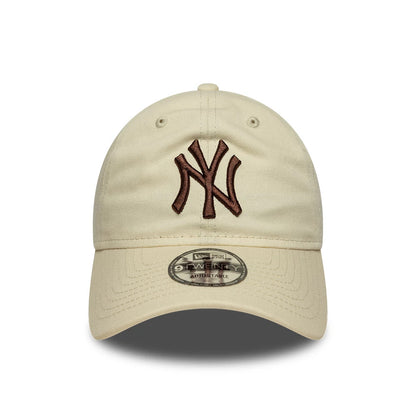 Pictured is this MLB League Essential New York Yankees 9TWENTY cap in cream. 2