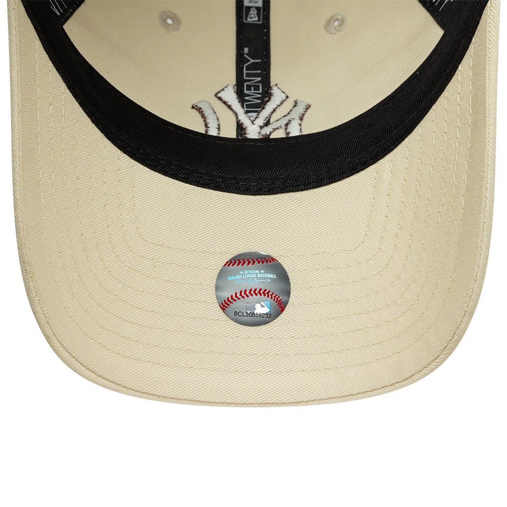 Pictured is this MLB League Essential New York Yankees 9TWENTY cap in cream. 5