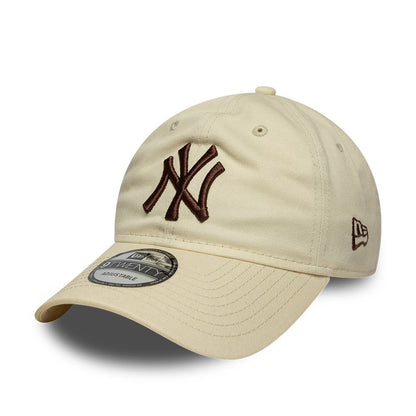 Pictured is this MLB League Essential New York Yankees 9TWENTY cap in cream. 1