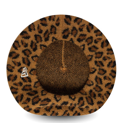 Pictured is this MLB Leopard New York Yankees Beret in beige. 5