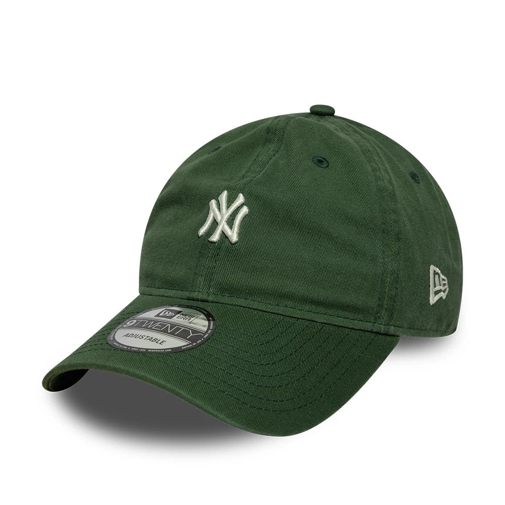 Pictured is this MLB Mini Logo New York Yankees 9TWENTY cap in dark green. 1