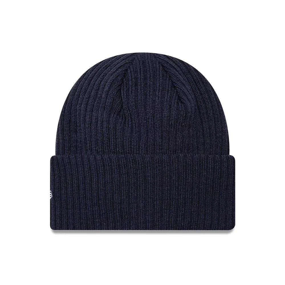 Pictured is this MLB Wide Detroit Tigers Cuff Knit Beanie hat in navy. 2