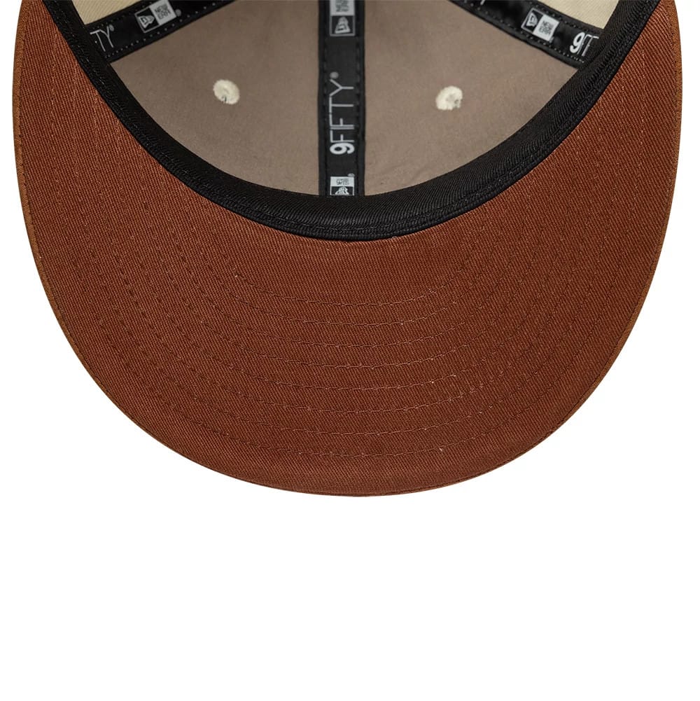 Pictured is this New Era Suede Retro Crown 9FIFTY cap in cream. 5