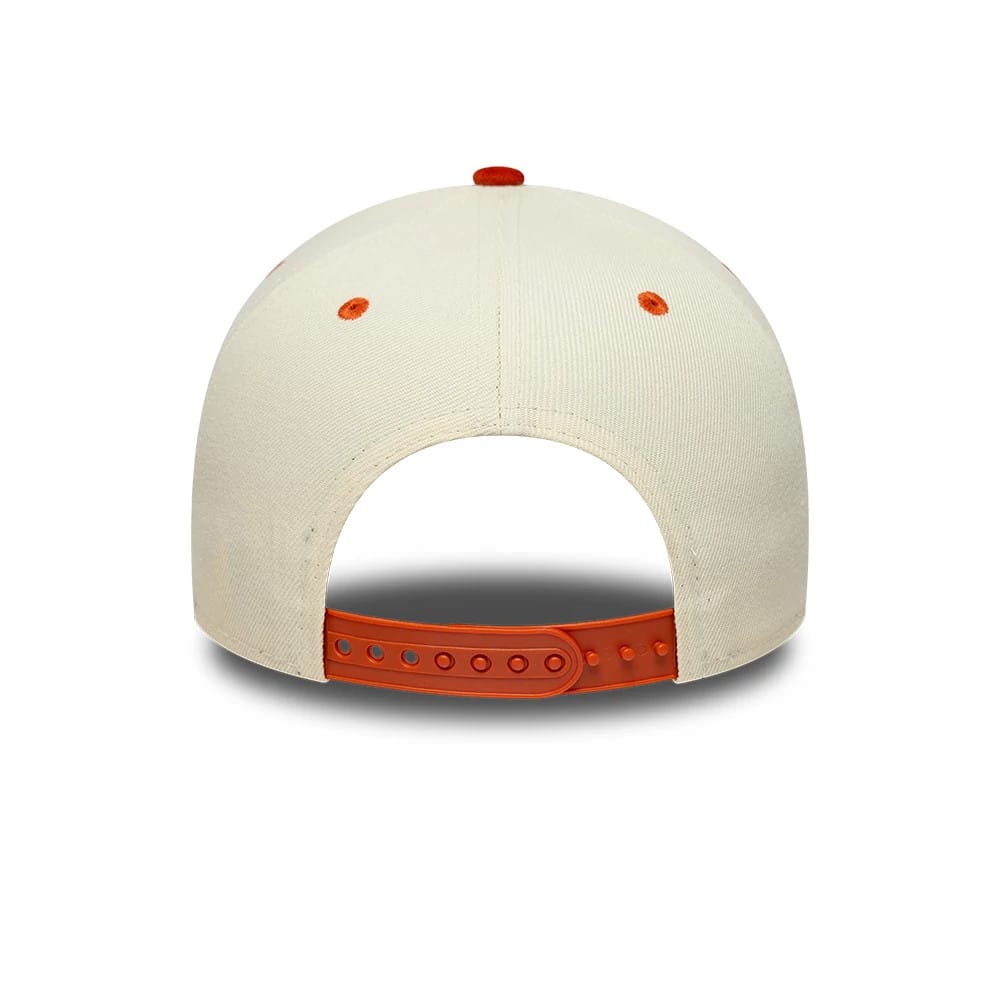 Pictured is this MLB Suede New York Yankees 9FORTY E-Frame cap in cream. 5