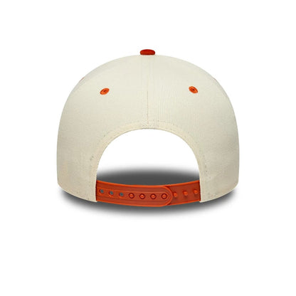 Pictured is this MLB Suede New York Yankees 9FORTY E-Frame cap in cream. 5