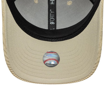 Pictured is this MLB Cord New York Yankees 9FORTY M-Crown cap in cream. 5
