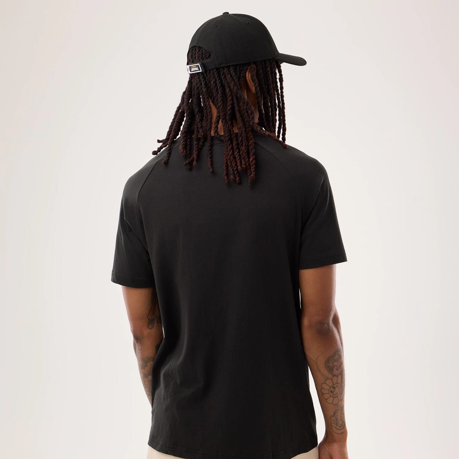The model is wearing this NFL Sideline 2026 Jacksonville Jaguars T-Shirt in black. 2