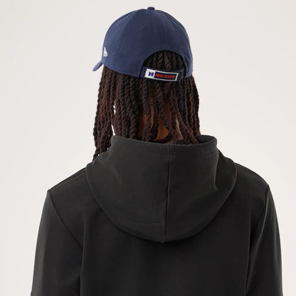 The model is wearing this NFL Sideline 2026 Chicago Bears Double Sleeve Hoodie in black. 6
