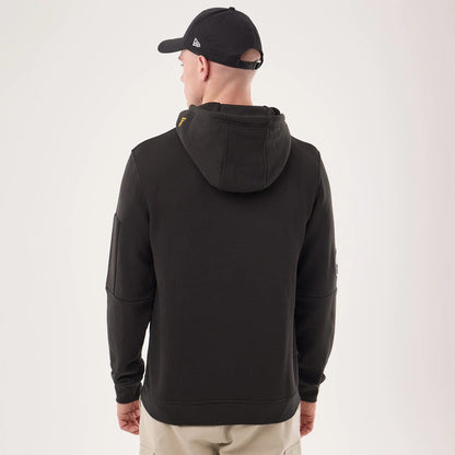 The model is wearing this NFL Sideline 2026 Pittsburgh Steelers Pullover Hoodie in black. 2