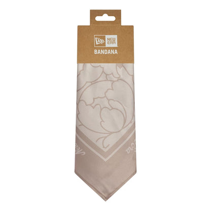 Pictured is this New Era Floral Bandana in Beige. 3