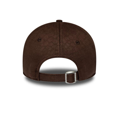 Pictured is this Womens New Era Textured 9TWENTY cap in dark brown. 6