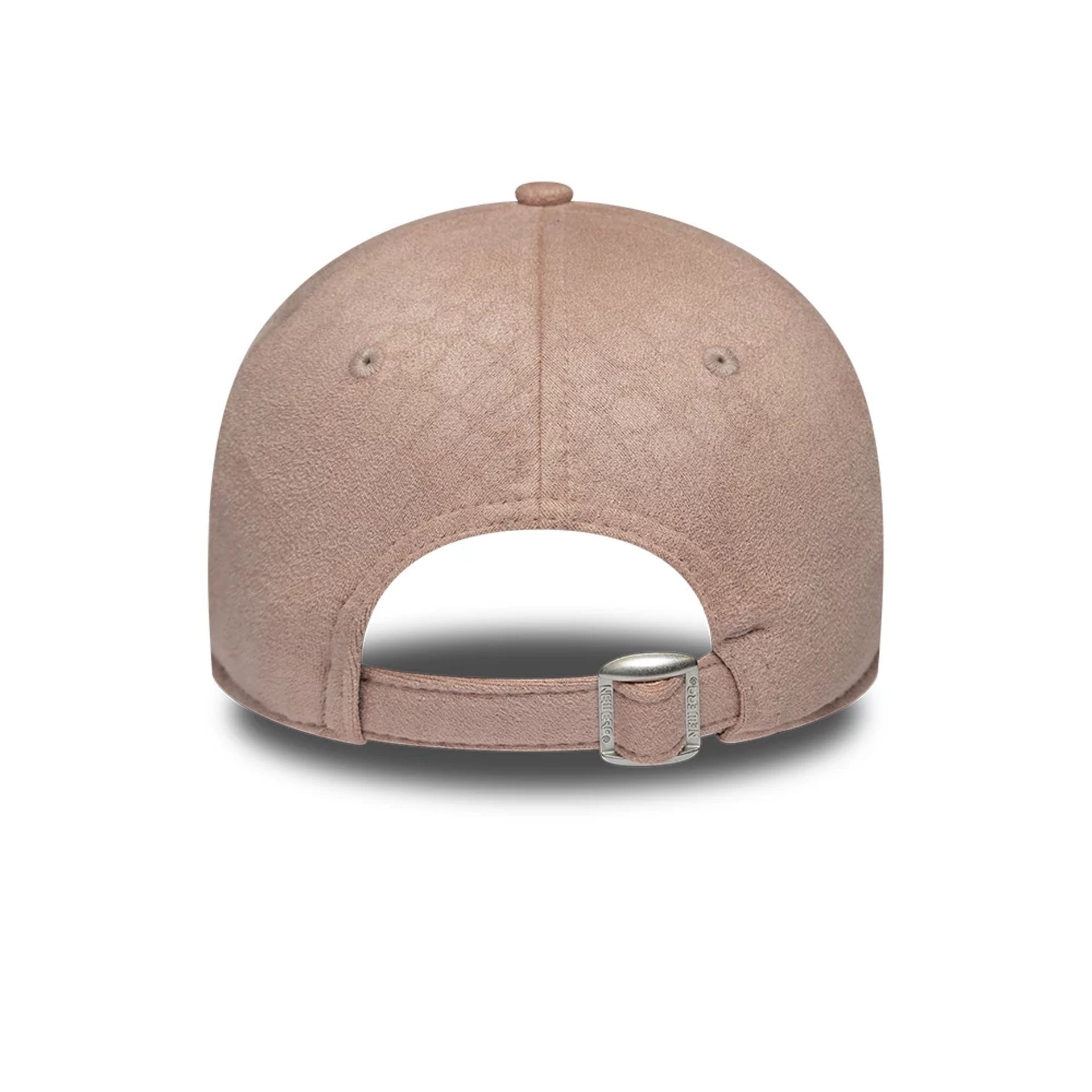 Pictured is this Womens New Era Textured 9TWENTY cap in Dusty Pink. 6