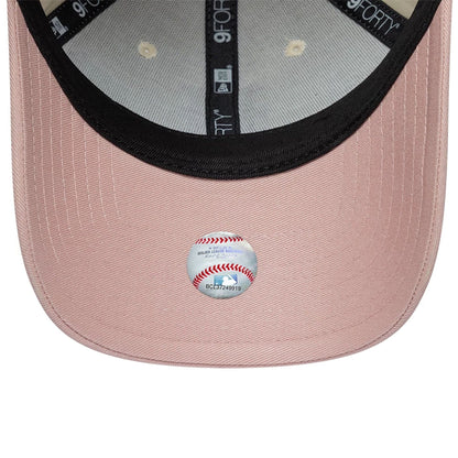 Pictured is this Womens MLB Floral New York Mets 9FORTY cap in Cream. 7