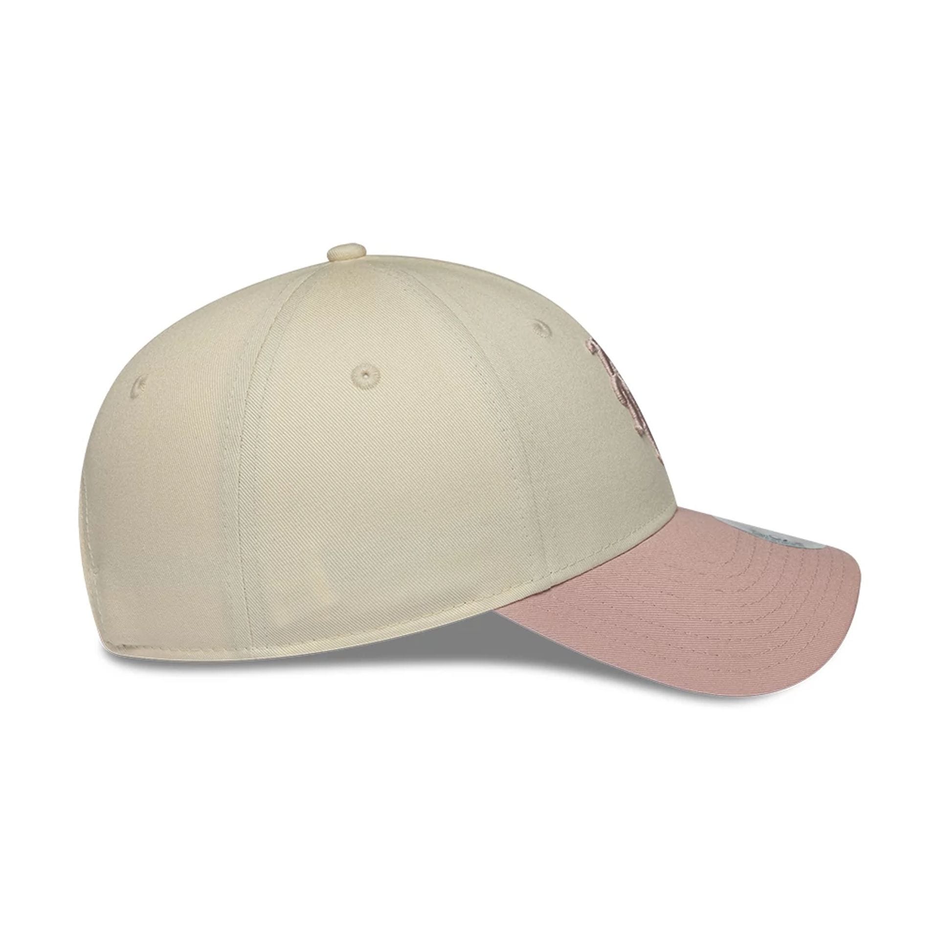 Pictured is this Womens MLB Floral New York Mets 9FORTY cap in Cream. 6