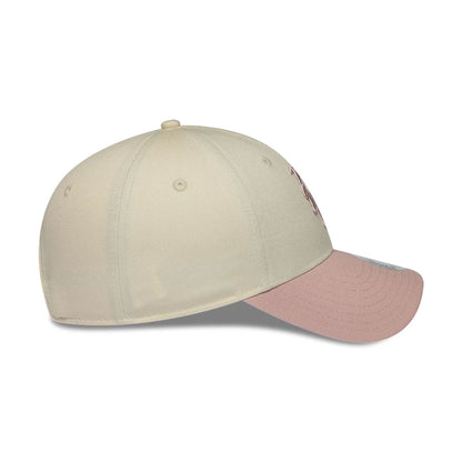 Pictured is this Womens MLB Floral New York Mets 9FORTY cap in Cream. 6
