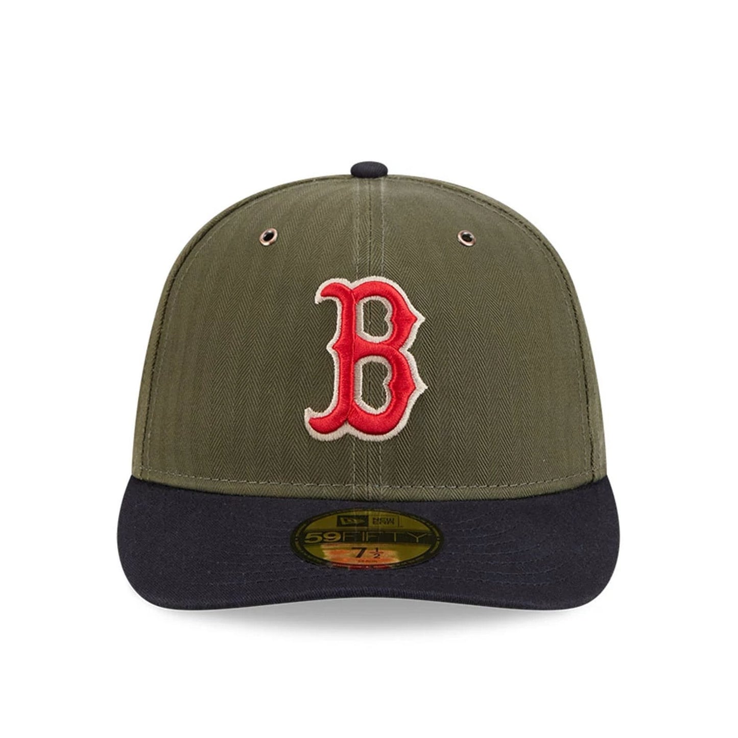 Pictured is this MLB American Herringbone Boston Red Sox 59FIFTY Fitted cap in green. 3