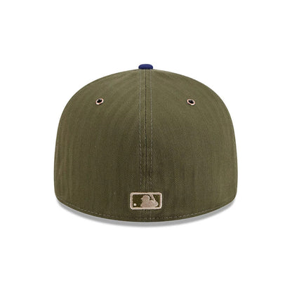 Pictured is this MLB American Herringbone LA Dodgers 59FIFTY Fitted cap in green. 7