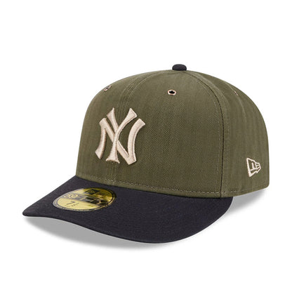 Pictured is this MLB American Herringbone New York Yankees 59FIFTY Fitted cap in green. 4