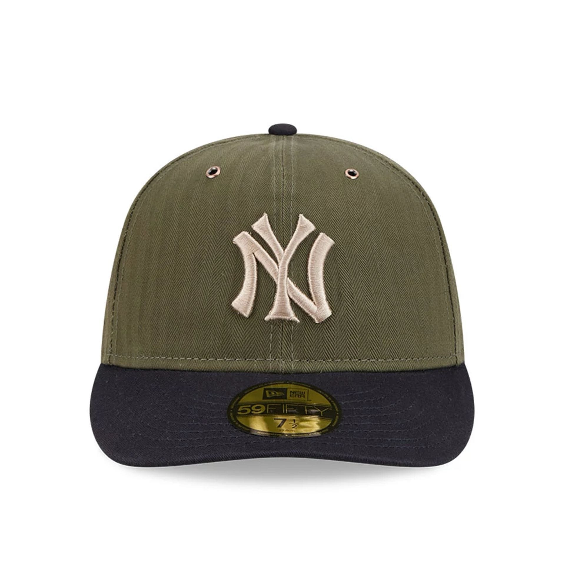 Pictured is this MLB American Herringbone New York Yankees 59FIFTY Fitted cap in green. 3