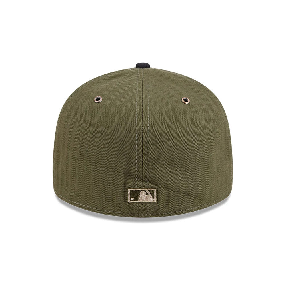 Pictured is this MLB American Herringbone New York Yankees 59FIFTY Fitted cap in green. 7