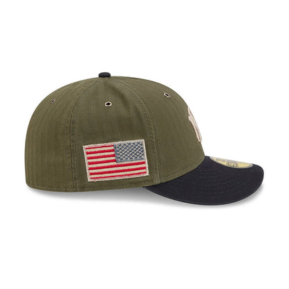 Pictured is this MLB American Herringbone New York Yankees 59FIFTY Fitted cap in green. 5