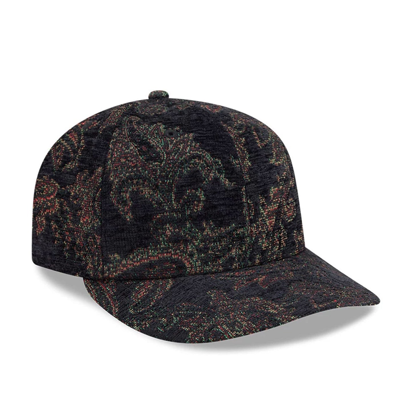 Pictured is this New Era Jacquard Chenille 59FIFTY Fitted cap in black. 4