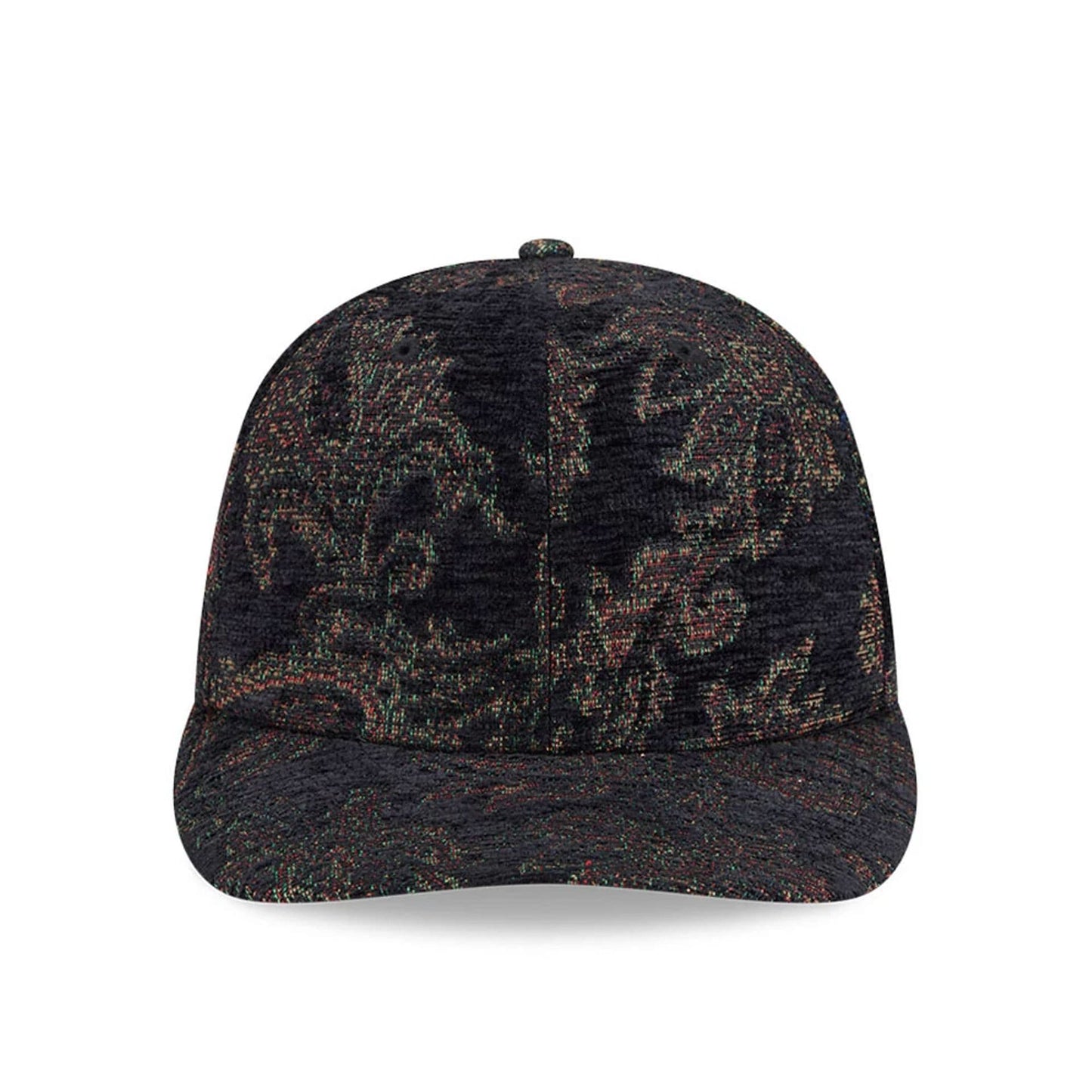 Pictured is this New Era Jacquard Chenille 59FIFTY Fitted cap in black. 3