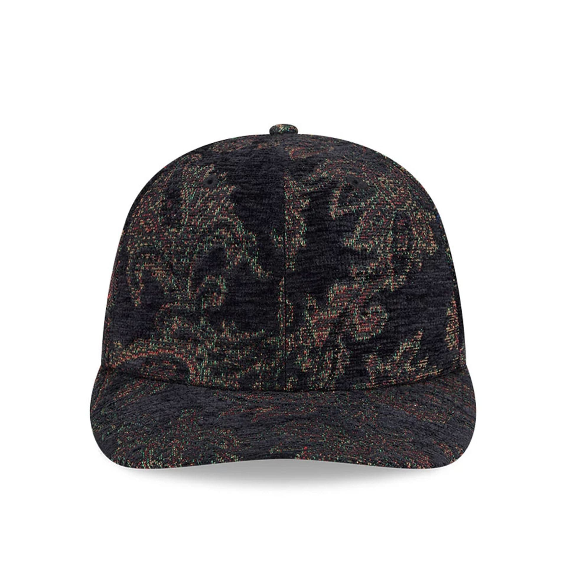 Pictured is this New Era Jacquard Chenille 59FIFTY Fitted cap in black. 3