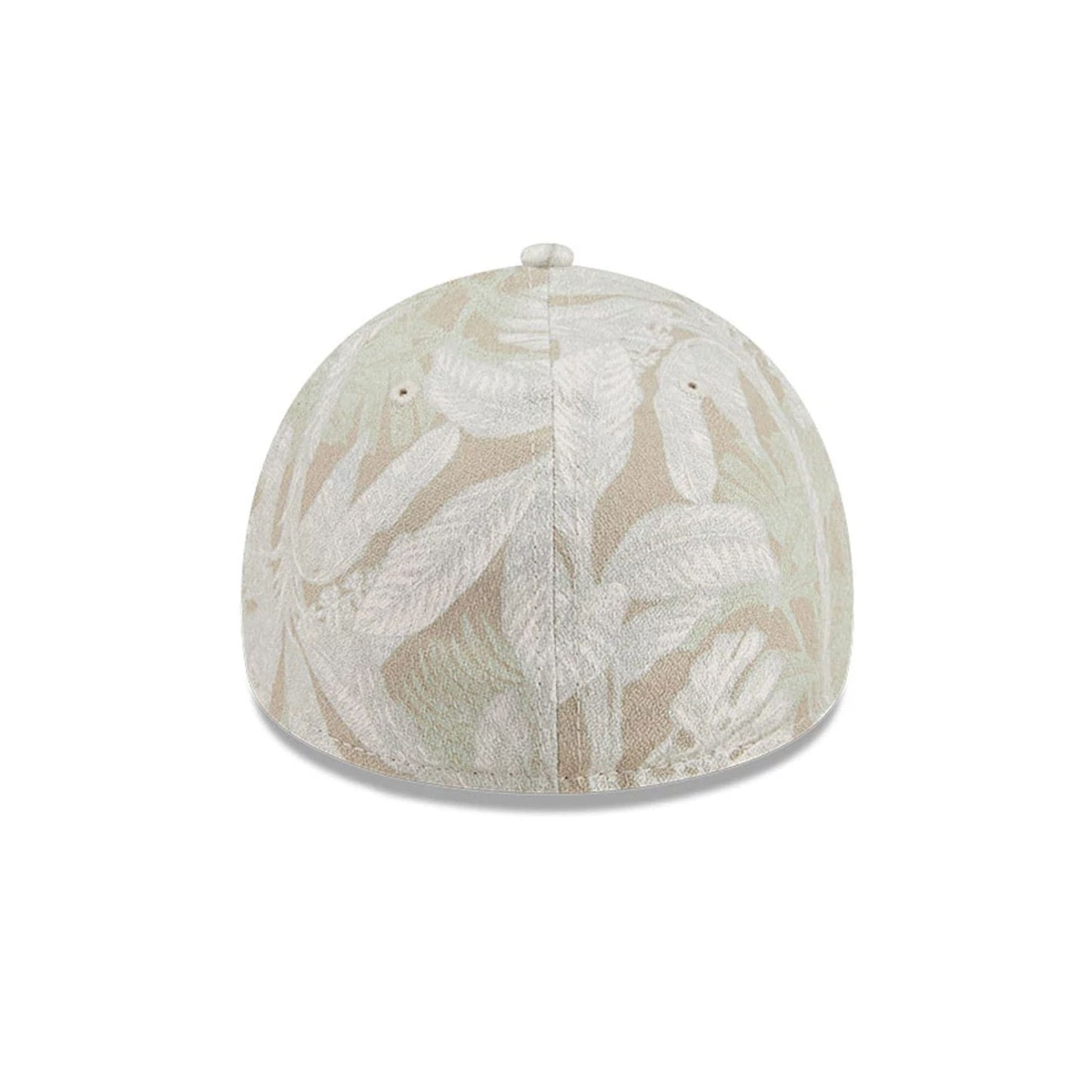 Pictured is this New Era Leafy Palm 59FORTY A-Frame Fitted cap in light beige. 5
