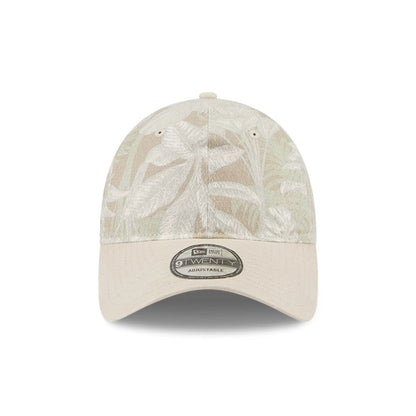Pictured is this New Era Leafy Palm 9TWENTY Adjustable cap in light beige. 3